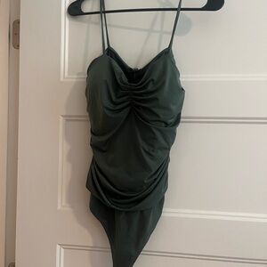 Express Sage Green Bodysuit